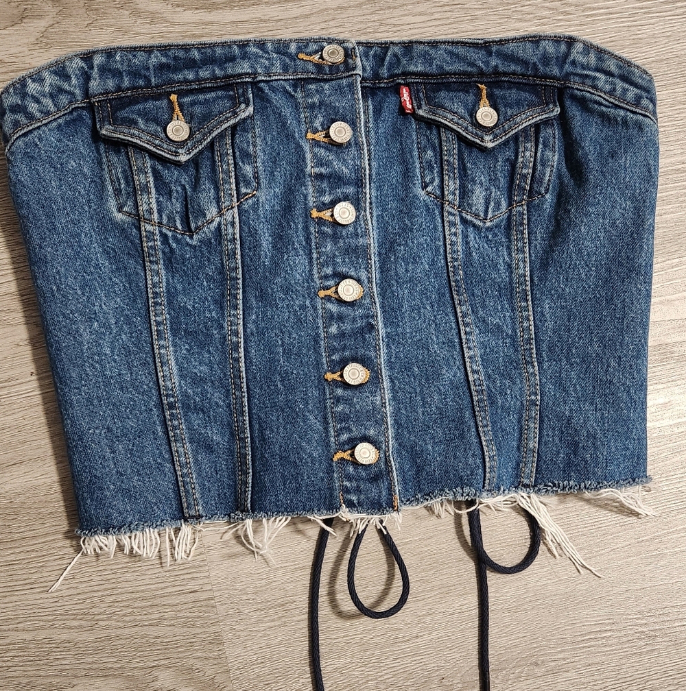 Levi's Denim Corset Top , Size M
